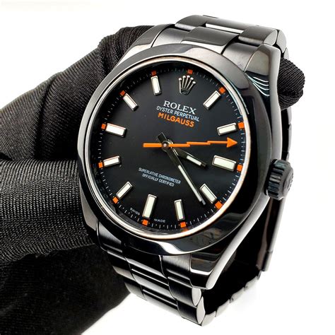 rolex milgauss middle east pvd custom|Rolex Milgauss 6541 price.